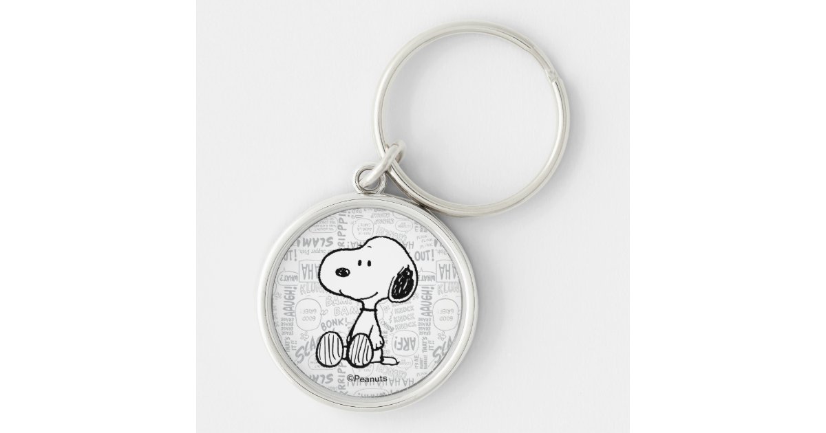 Snoopy and His Friends Keychain with Charms Woodstock Key Ring Gift