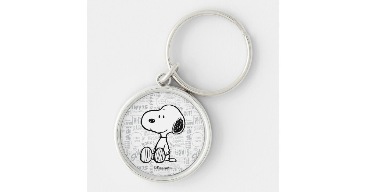 Snoopy and His Friends Keychain With Charms Woodstock Key Ring