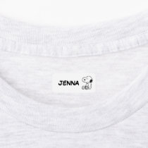 PEANUTS | Snoopy on Black White Comics Kids' Labels