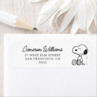PEANUTS | Snoopy on Black White Comics
