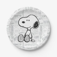 PEANUTS | Snoopy on Black White Comics
