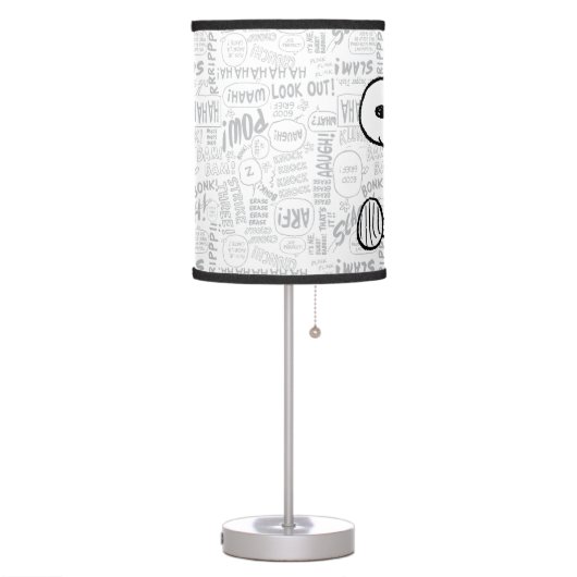 PEANUTS | Snoopy on Black White Comics Table Lamp (Left)