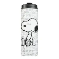 Snoopy and the Peanuts Gang White Insulated Tumbler