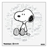 Peanuts | Snoopy Making the Catch Wall Decal | Zazzle