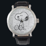 PEANUTS | Snoopy on Black White Comics Watch<br><div class="desc">Snoopy is the loveable pet beagle of Charlie Brown in the comic strip Peanuts by Charles M. Schulz. Check out this cute Peanuts design featuring Snoopy dancing.</div>