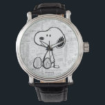 PEANUTS | Snoopy on Black White Comics Watch<br><div class="desc">Snoopy is the loveable pet beagle of Charlie Brown in the comic strip Peanuts by Charles M. Schulz. Check out this cute Peanuts design featuring Snoopy dancing.</div>