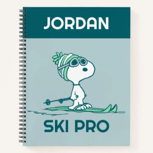 Peanuts   Snoopy on Skis Notebook