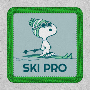 Peanuts Snoopy on Skis Patch