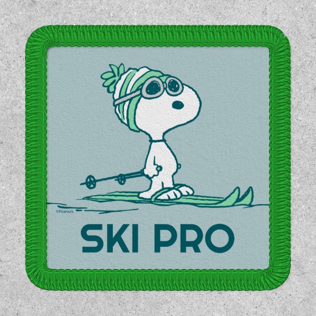 Peanuts | Snoopy on Skis Patch (Front)