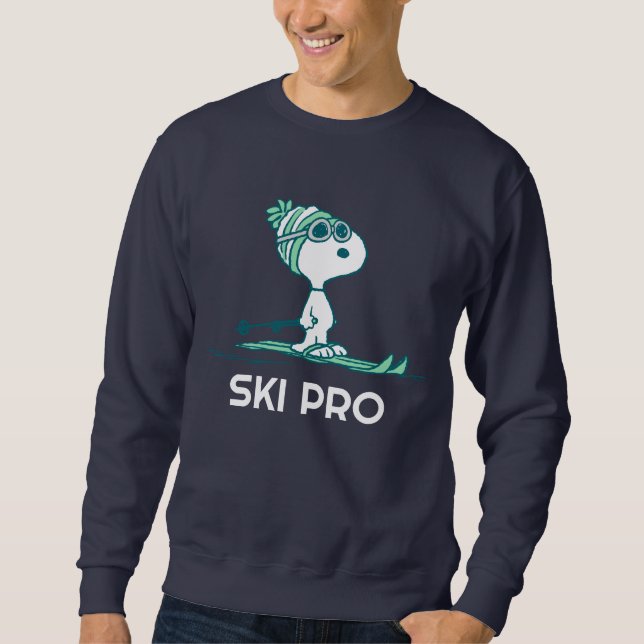 Peanuts | Snoopy on Skis Sweatshirt (Front)