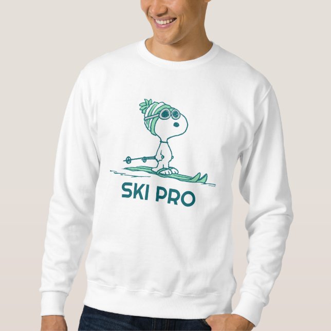 Peanuts | Snoopy on Skis Sweatshirt (Front)