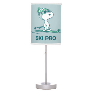 Peanuts   Snoopy on Skis Table Lamp