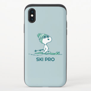Peanuts   Snoopy on Skis iPhone X Slider Case