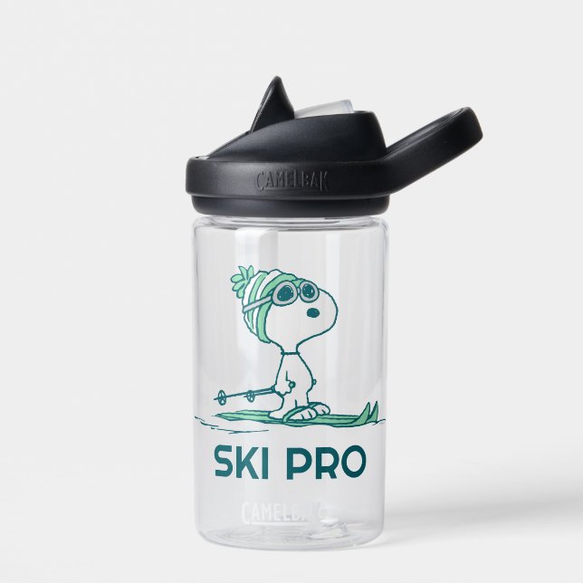 Peanuts | Snoopy on Skis Water Bottle (Left)