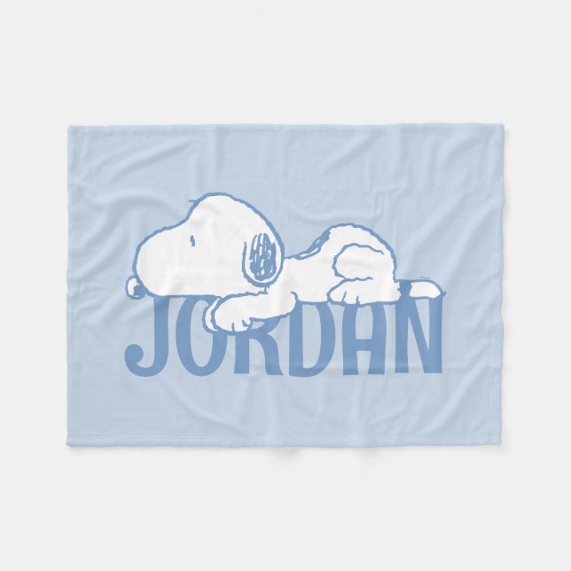 Peanuts | Snoopy Pastel Baby Fleece Blanket (Front (Horizontal))