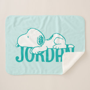 Peanuts Snoopy Pastel Baby Sherpa Blanket