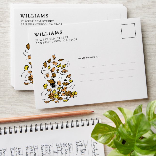 Peanuts | Snoopy Pile of Leaves Envelope (Stacked)