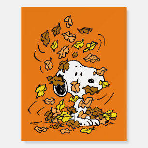 Peanuts   Snoopy Pile of Leaves Foam Board