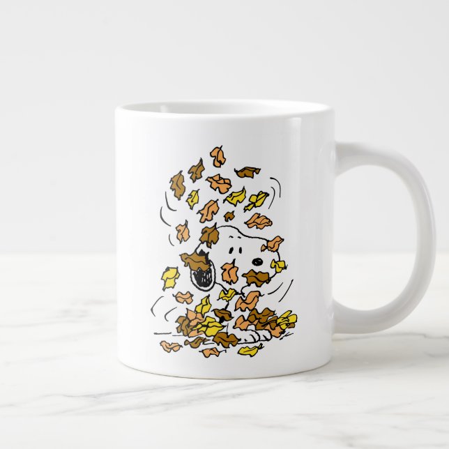 Peanuts | Snoopy Pile of Leaves Giant Coffee Mug (Right)