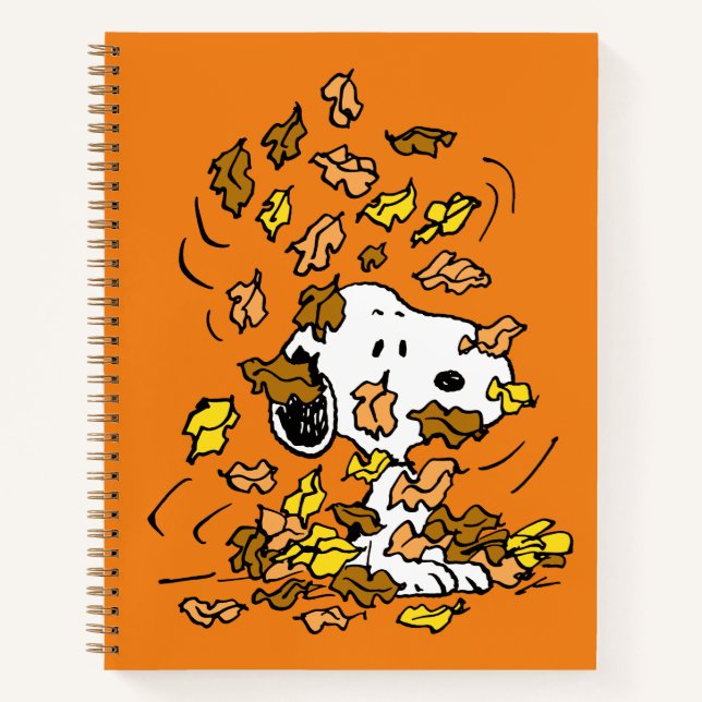 Peanuts | Snoopy Pile of Leaves Notebook (Front)