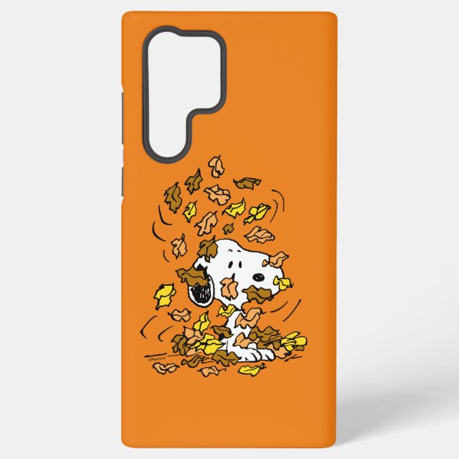 Peanuts | Snoopy Pile of Leaves Samsung Galaxy Case (Back)