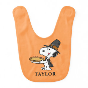Peanuts | Snoopy Pilgrim Baby Bib