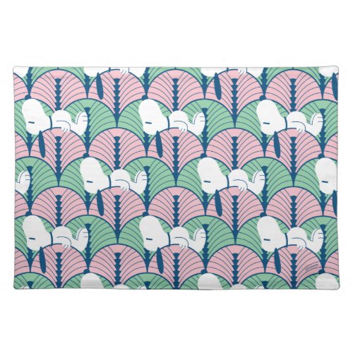 Peanuts  Snoopy Pink Deco Dreams Pattern Cloth Placemat