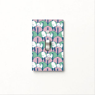 Peanuts   Snoopy Pink Deco Dreams Pattern Light Switch Cover