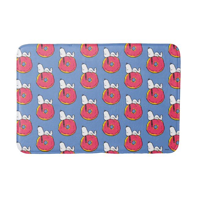 Peanuts | Snoopy Pink Donut Bath Mat (Front)