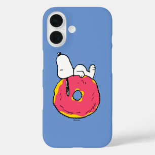 Peanuts   Snoopy Pink Donut iPhone 16 Case
