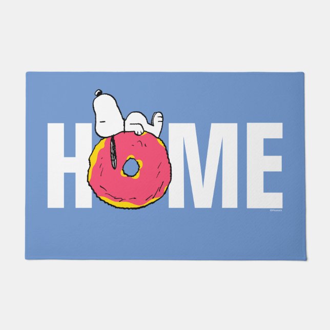Peanuts | Snoopy Pink Donut Doormat (Front)