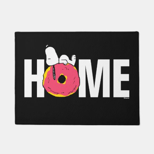 Peanuts  Snoopy Pink Donut Doormat