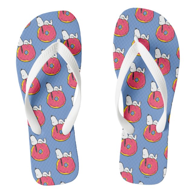 Peanuts | Snoopy Pink Donut Flip Flops (Footbed)