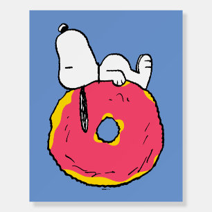 Peanuts Snoopy Pink Donut Foam Board