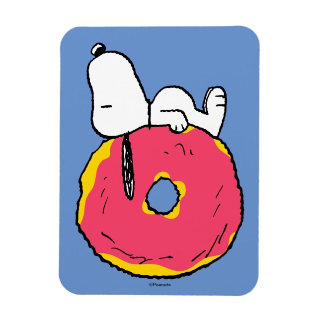 Peanuts | Snoopy Pink Donut Magnet (Vertical)