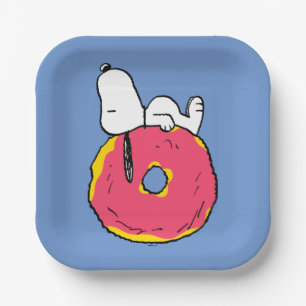 Peanuts   Snoopy Pink Donut Paper Plates