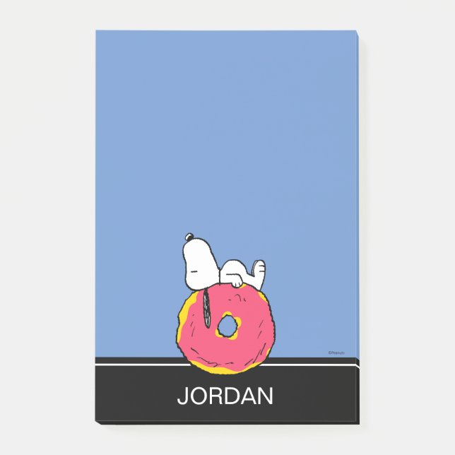 Peanuts | Snoopy Pink Donut Post-it Notes (Front)