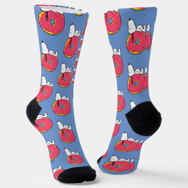Peanuts | Snoopy Pink Donut Socks (Angled)