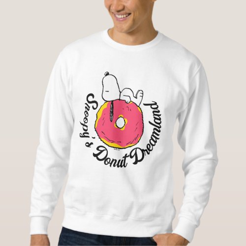 Peanuts  Snoopy Pink Donut Sweatshirt