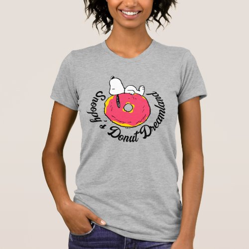 Peanuts  Snoopy Pink Donut T_Shirt