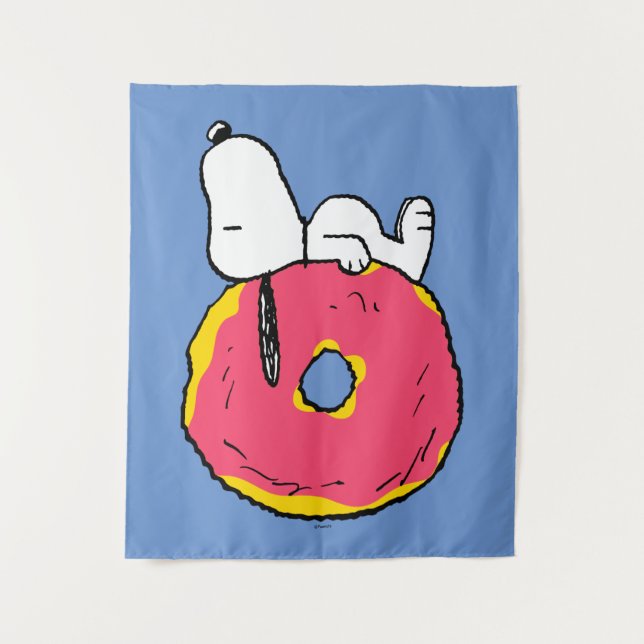 Peanuts | Snoopy Pink Donut Tapestry (Front)