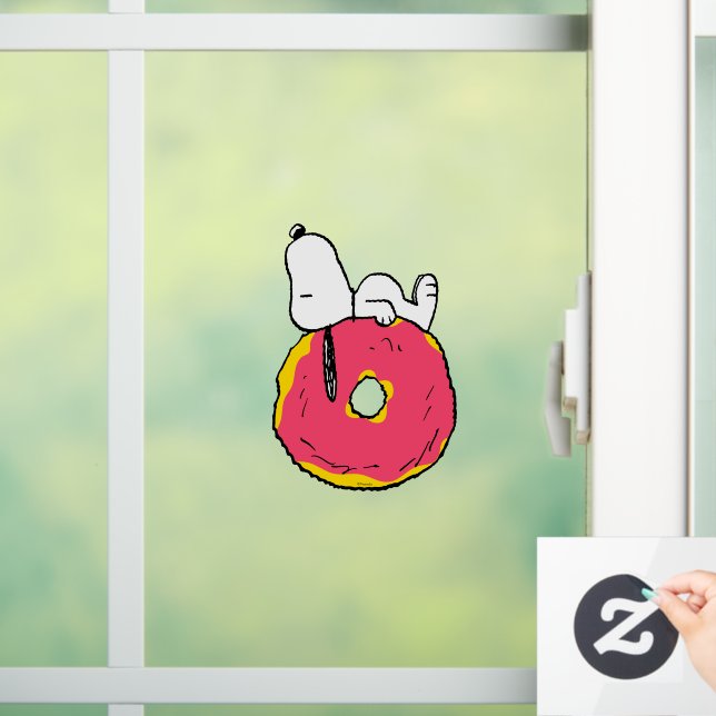 Peanuts | Snoopy Pink Donut Window Cling (Home)