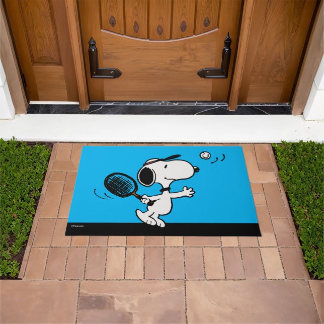 Peanuts | Snoopy Plays Tennis Doormat (Outdoor)