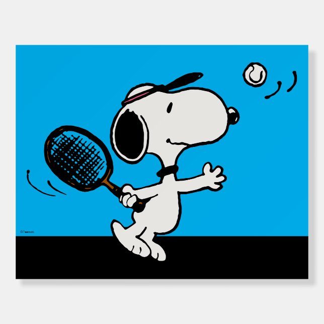 Peanuts | Snoopy Plays Tennis Foam Board (Front)