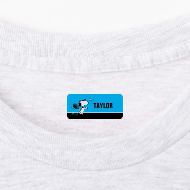 Peanuts | Snoopy Plays Tennis Kids' Labels (Affixed)