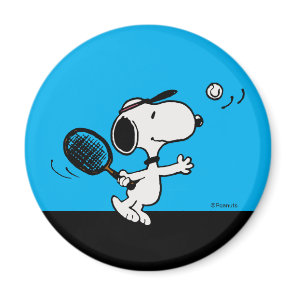 Peanuts | Snoopy Plays Tennis Magnet