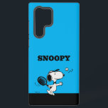 Peanuts | Snoopy Plays Tennis Samsung Galaxy S22 Ultra Case<br><div class="desc">In the Peanuts comic strip and animated films,  Snoopy is often depicted playing tennis against his owner Charlie Brown or other characters like Linus and Lucy. This design showcases Snoopy's athletic abilities and competitive spirit in a humorous way.</div>