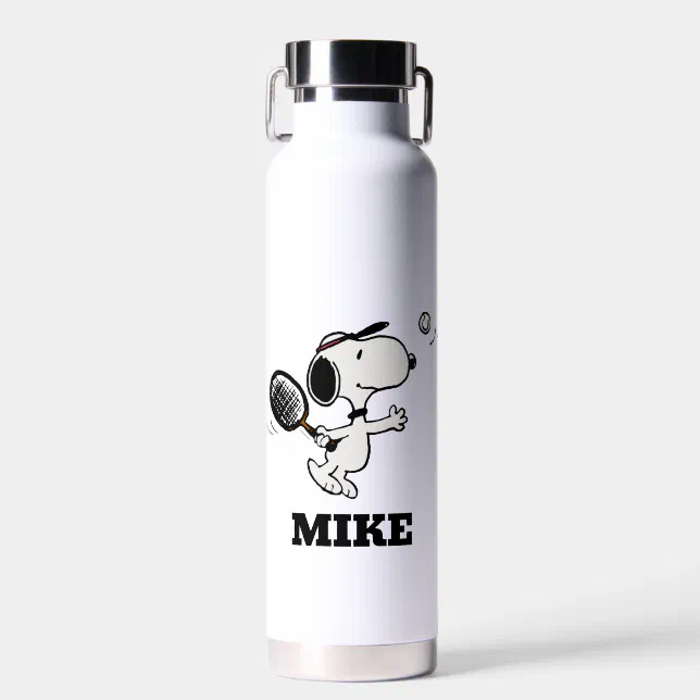 Peanuts | Snoopy Plays Tennis Water Bottle
