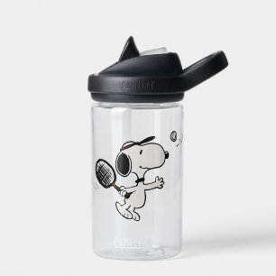 Peanuts   Snoopy Plays Tennis Water Bottle