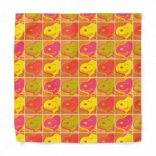 Peanuts  Snoopy Pop Art Pattern Bandana